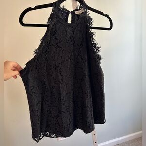 Olivia Grey Crochet Sleeveless Top